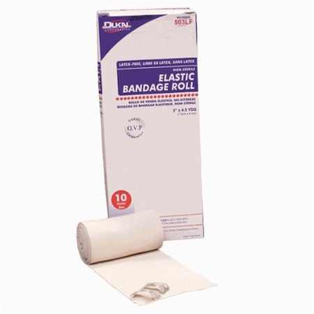 Dukal Elastic Bandage- Latex Free- 4 in. 504LF